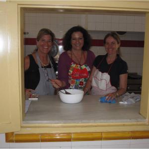 Les voluntàries que ens van alimentar!