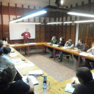 En Josep Maria Rambla durant la seva intervenció